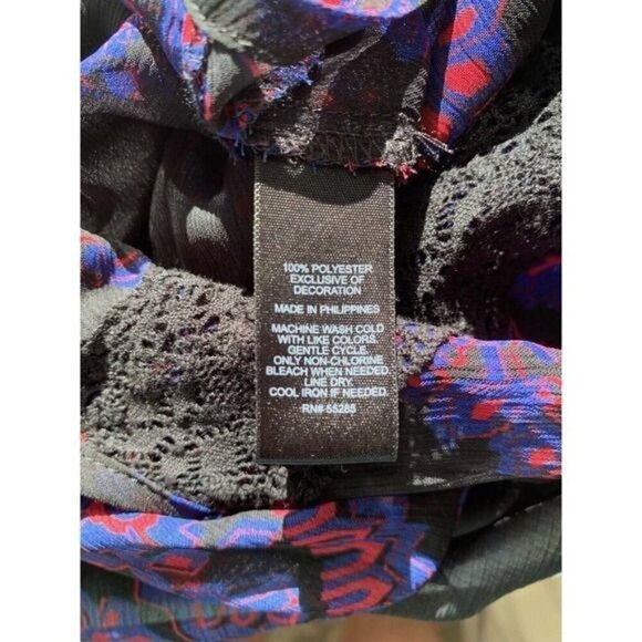 Express Womens Top Size Small Kimono Duster Cardigan Cover Up Multicolor - Picture 10 of 10